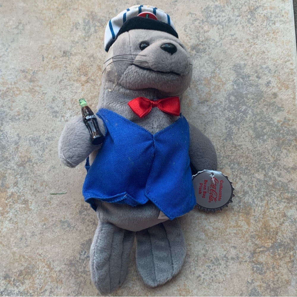 NWT Coca Cola Bean Bag Plush Seal Collectible